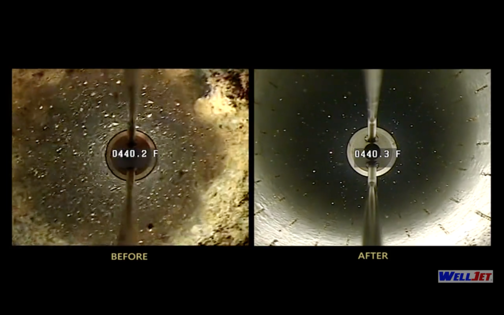 before and after comparison.