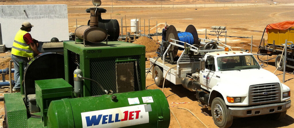 WellJet truck and equipment in Jordan.