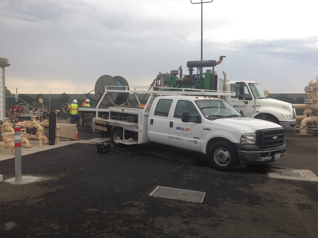 WellJet truck on site, City of Delano Well #22.