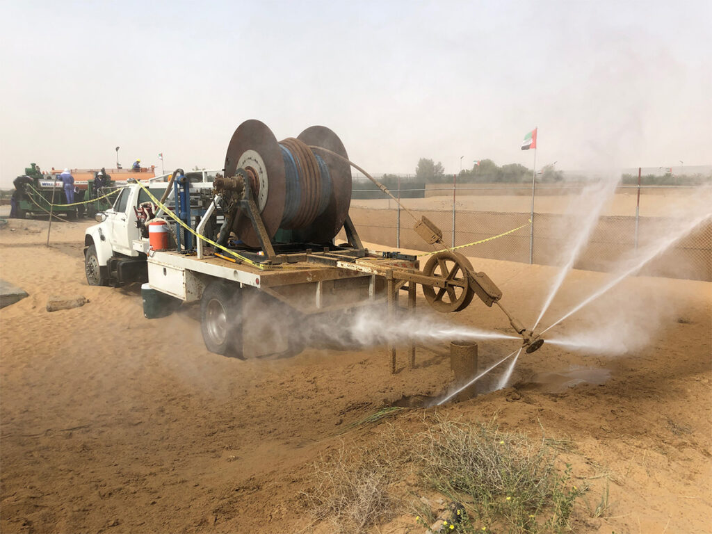 WellJet mobilized to a local hydroponics farm.