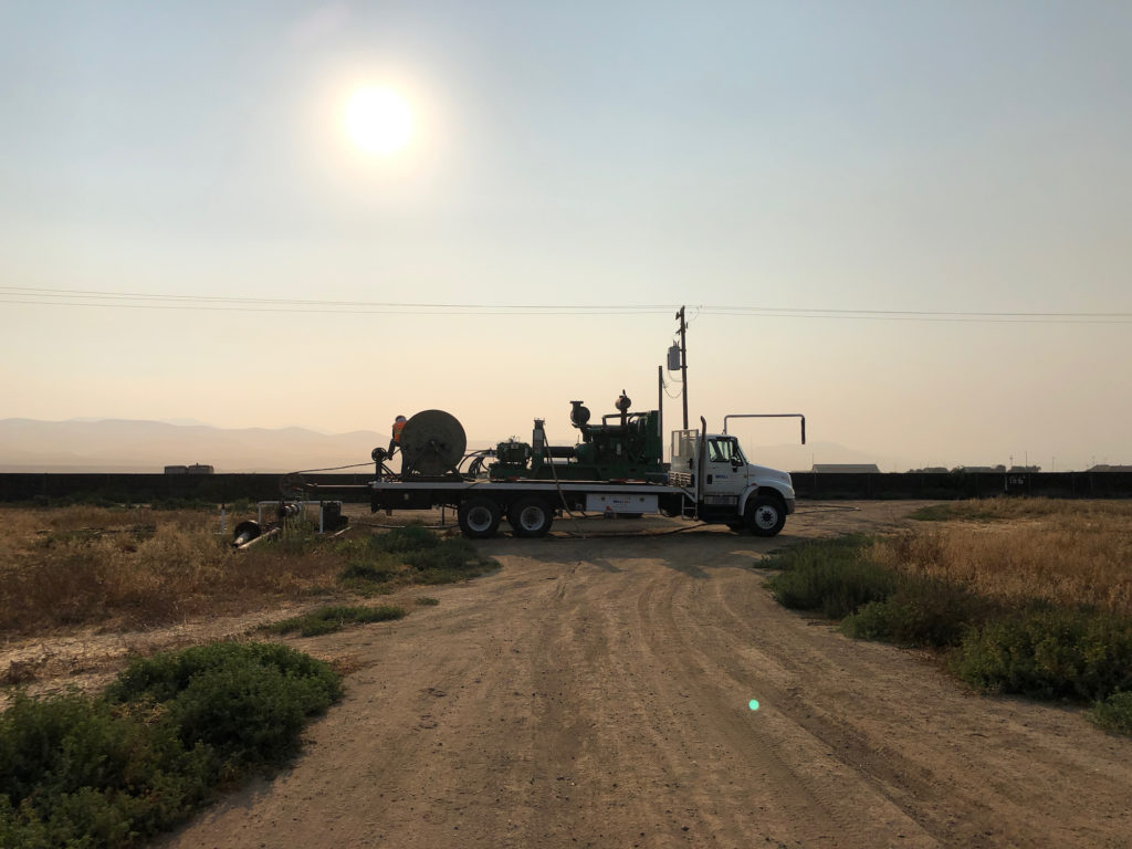 WellJet truck at CalGiant Berry Farms.