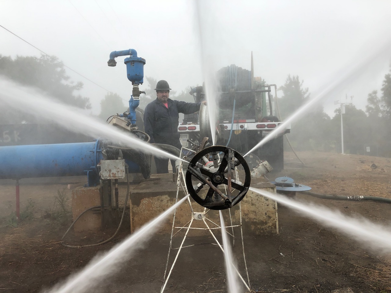 Jeff Glass tests WellJet® tool on site.