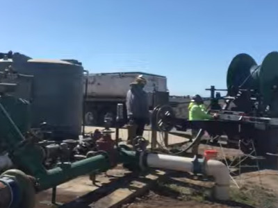 background image from jetting lined wells video.